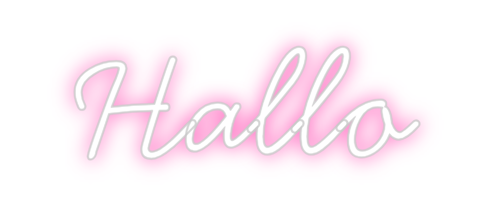 Individuelles Neon: Hallo