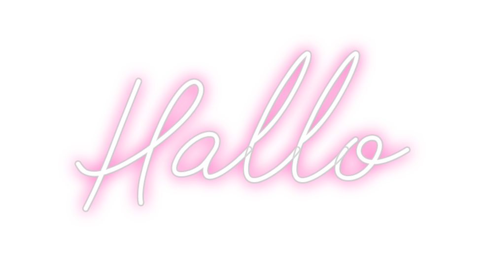 Individuelles Neon: Hallo