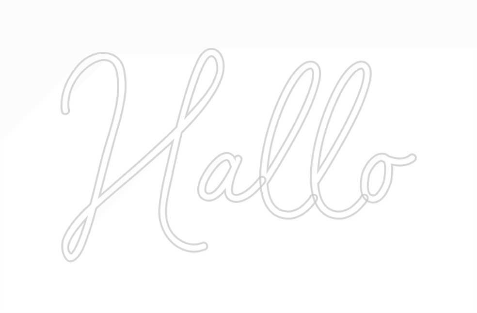 Individuelles Neon: Hallo
