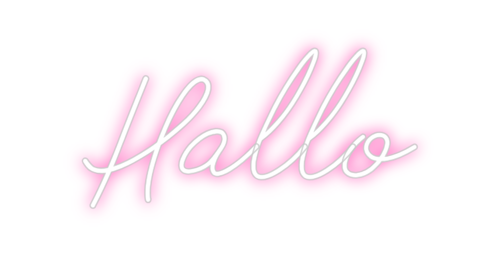 Individuelles Neon: Hallo