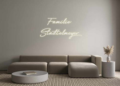 Individuelles Neon: Familie 
Sta...