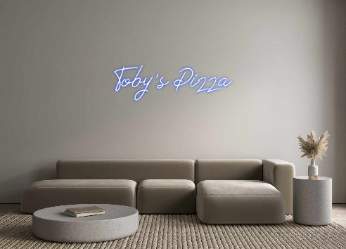 Individuelles Neon: Toby's Pizza