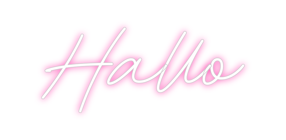Individuelles Neon: Hallo