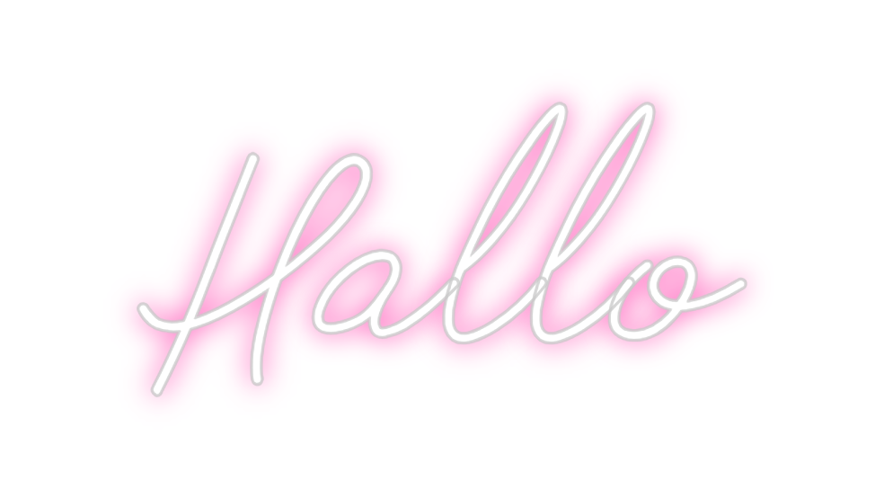 Individuelles Neon: Hallo