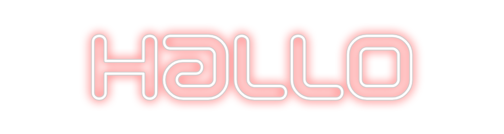 Individuelles Neon: Hallo