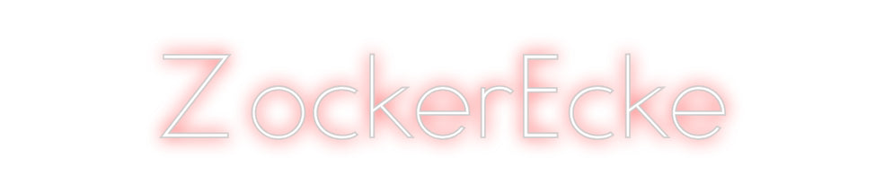 Individuelles Neon: ZockerEcke