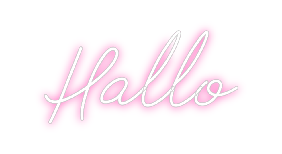 Individuelles Neon: Hallo