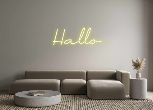 Individuelles Neon: Hallo