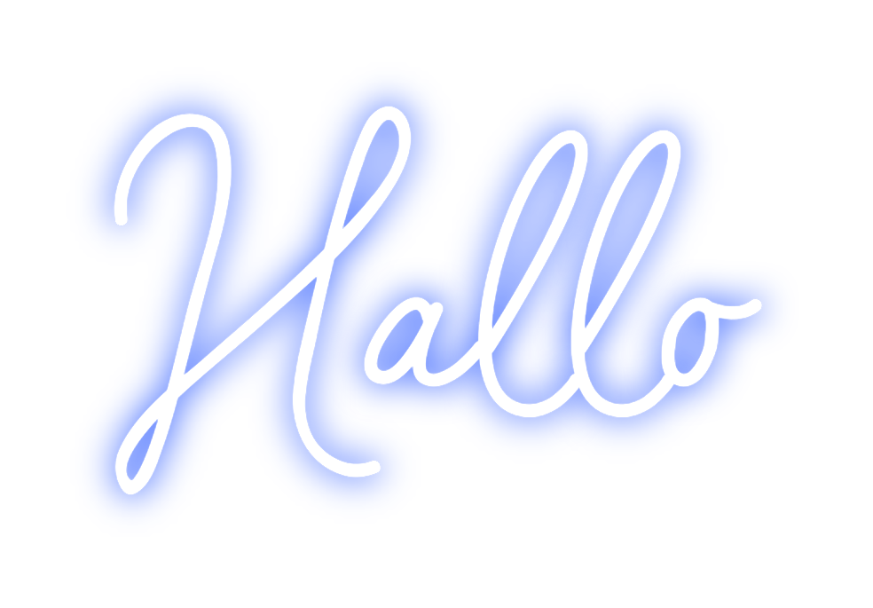 Individuelles Neon: Hallo