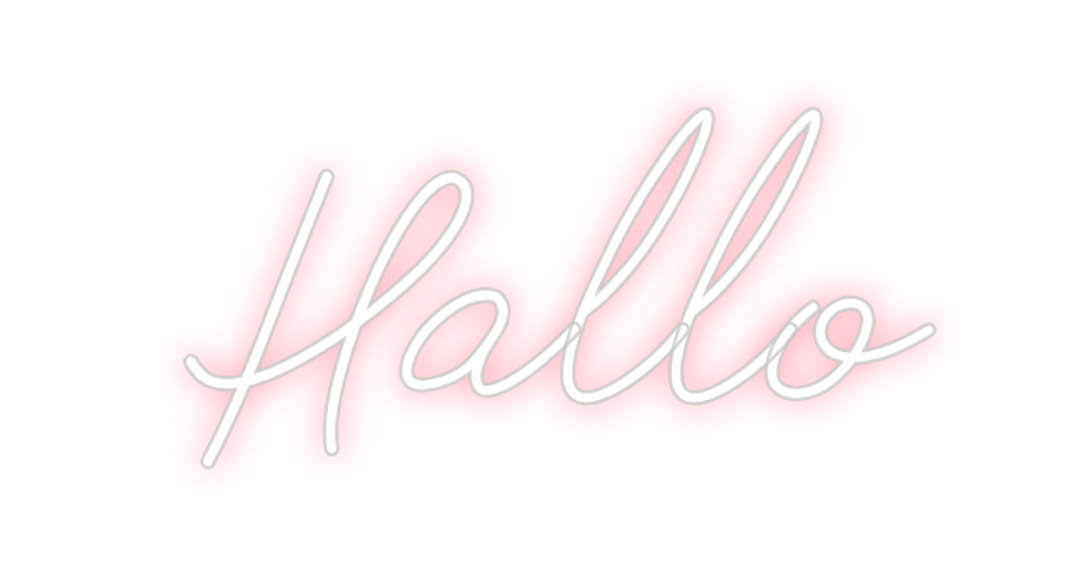Individuelles Neon: Hallo