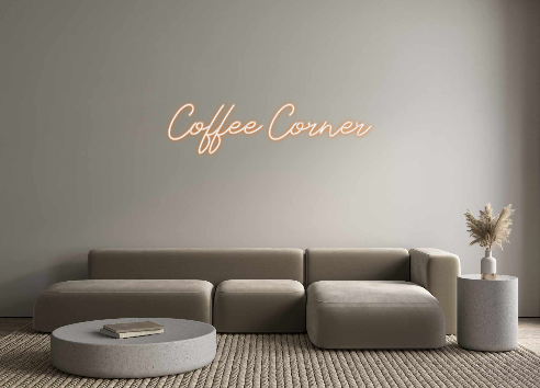 Individuelles Neon: Coffee Corner