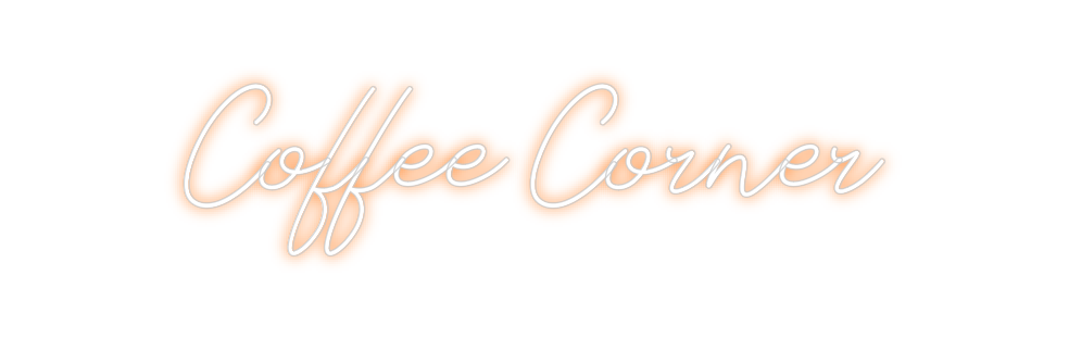 Individuelles Neon: Coffee Corner