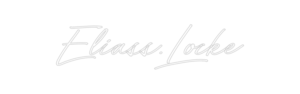 Individuelles Neon: Eliass.Locke