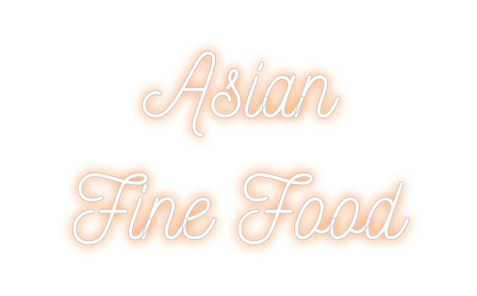Individuelles Neon: Asian
Fine F...