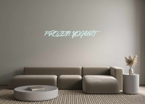 Individuelles Neon: FROZEN YOGURT