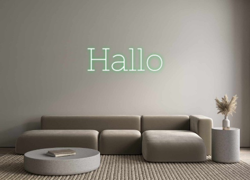 Individuelles Neon: Hallo