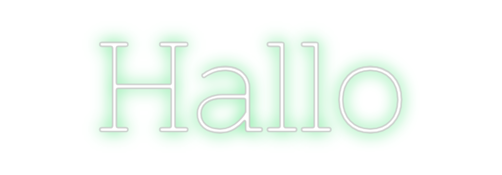 Individuelles Neon: Hallo