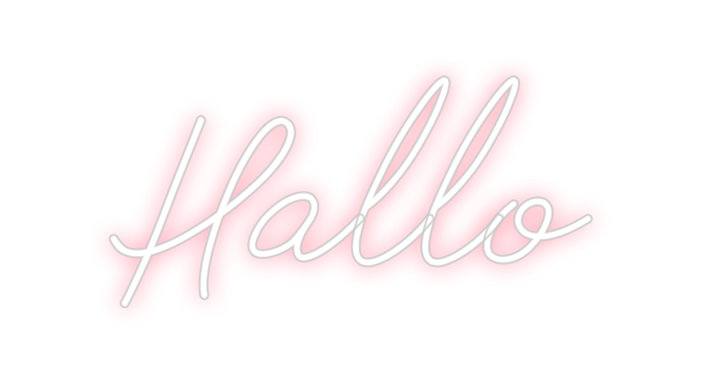 Individuelles Neon: Hallo