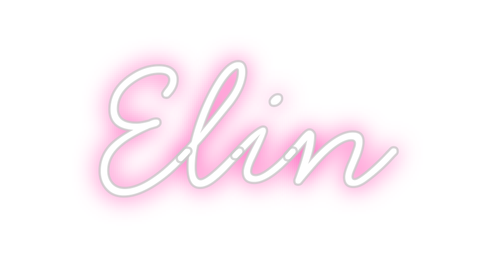 Individuelles Neon: Elin