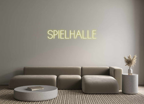 Individuelles Neon: SPIELHALLE