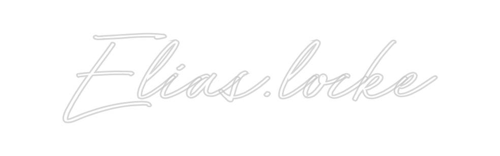 Individuelles Neon: Elias.locke