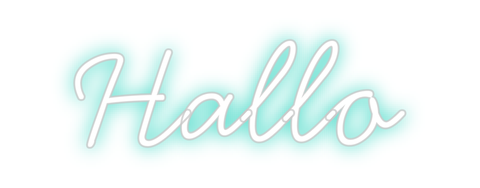 Individuelles Neon: Hallo