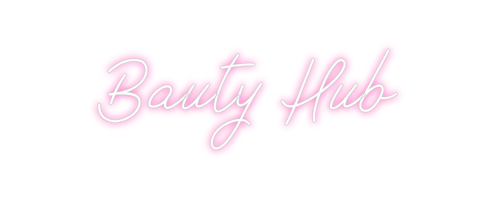 Individuelles Neon: Bauty Hub