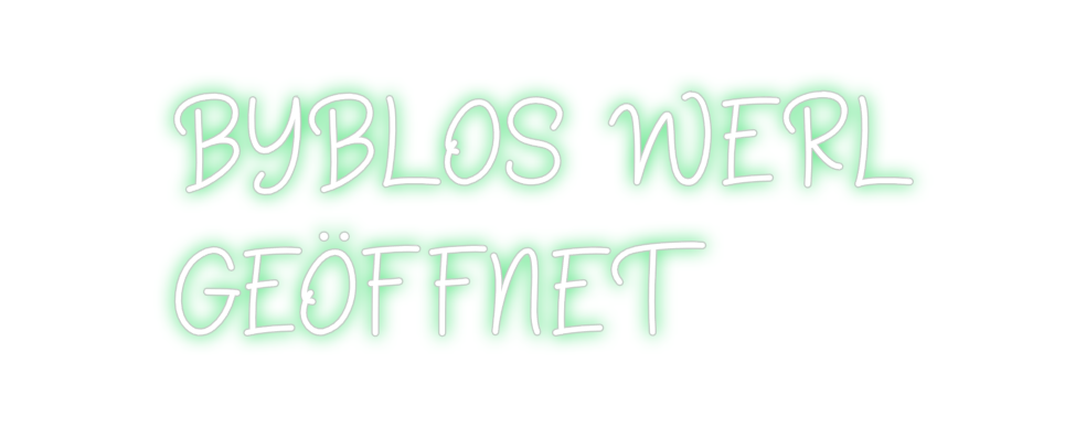 Individuelles Neon: BYBLOS WERL ...