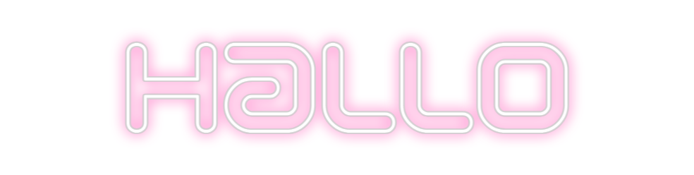 Individuelles Neon: Hallo