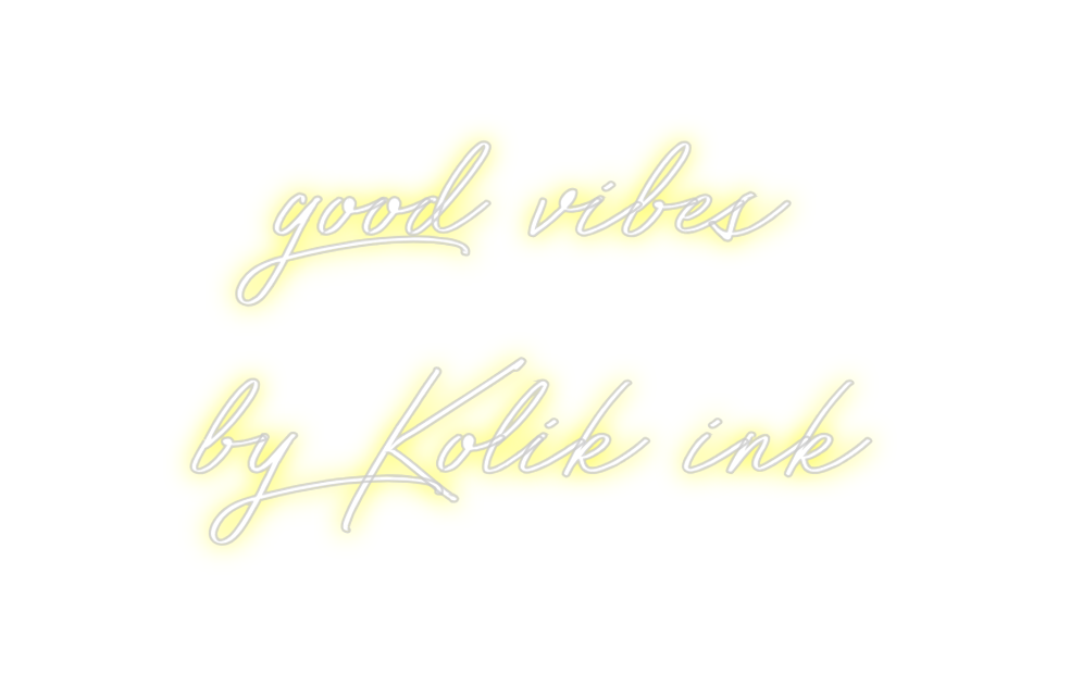 Individuelles Neon: good vibes
b...