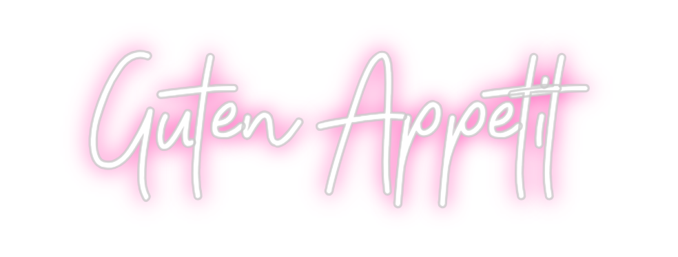 Individuelles Neon: Guten Appetit