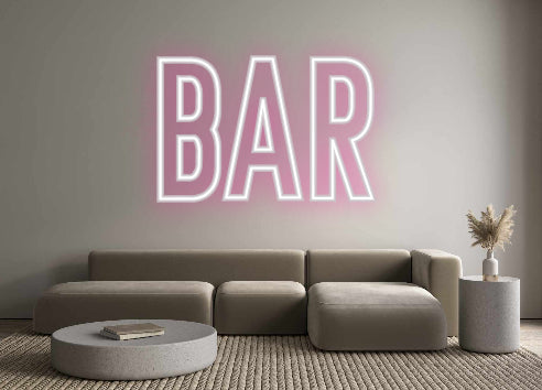 Individuelles Neon: BAR