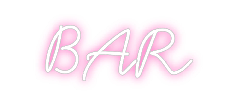 Individuelles Neon: BAR
