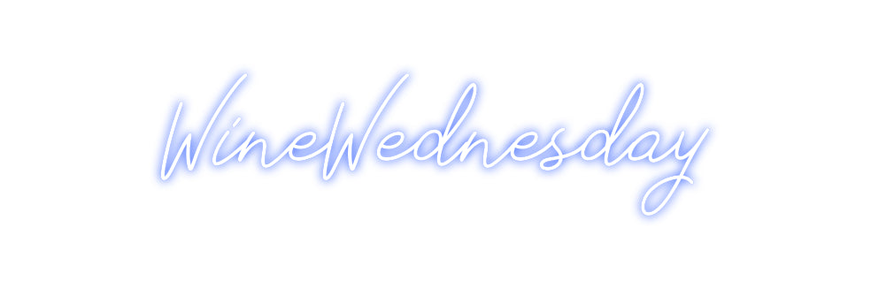 Individuelles Neon: WineWednesday