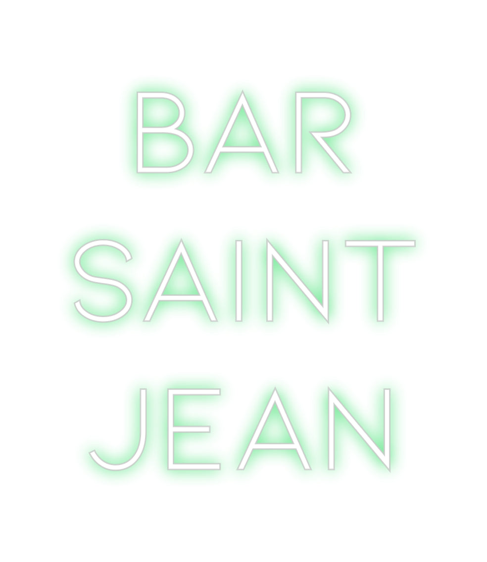 Individuelles Neon: BAR
SAINT 
...