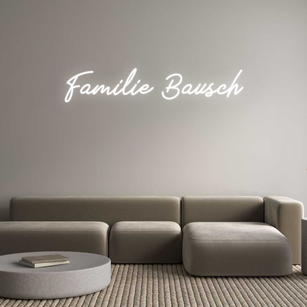 Individuelles Neon: Familie Bausch