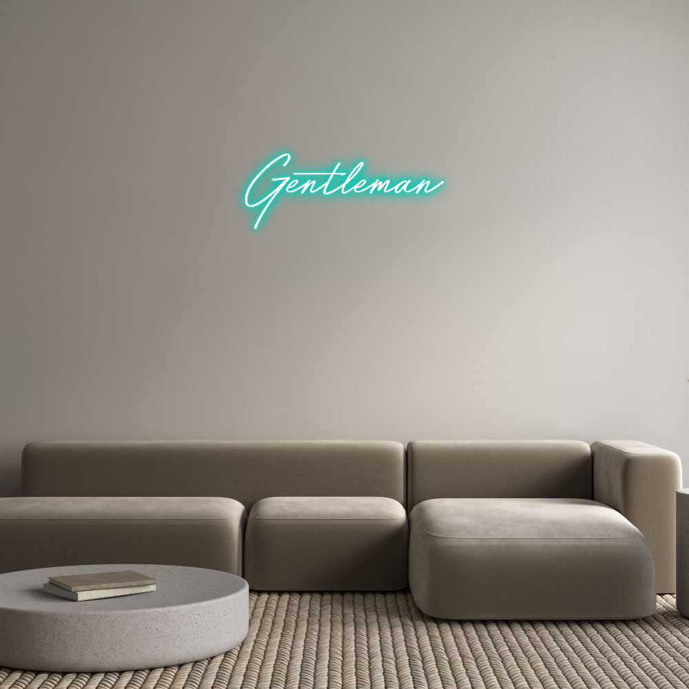 Individuelles Neon: Gentleman