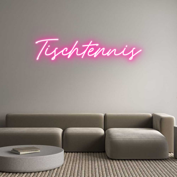 Individuelles Neon: Tischtennis