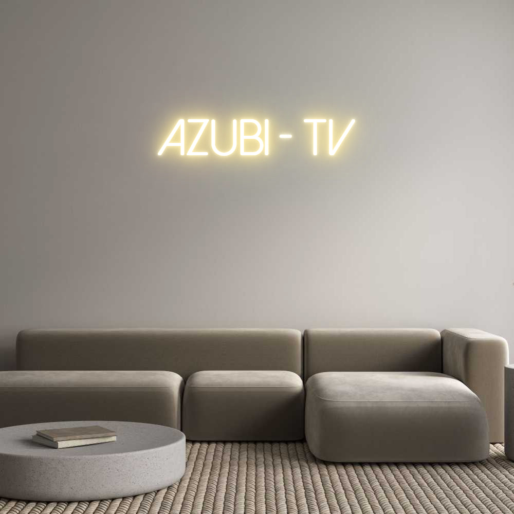 Individuelles Neon: AZUBI - TV
