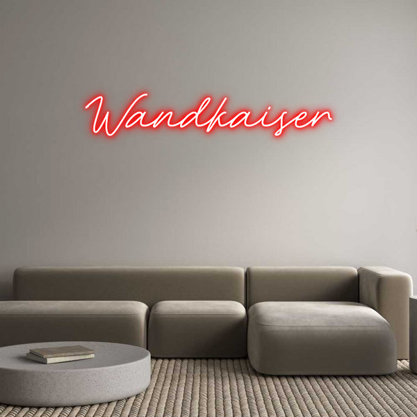 Individuelles Neon: Wandkaiser