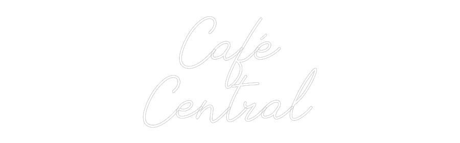 Individuelles Neon: Café
Central
