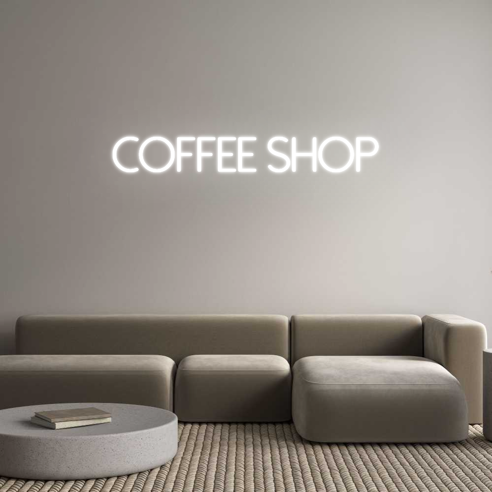 Individuelles Neon: Coffee Shop