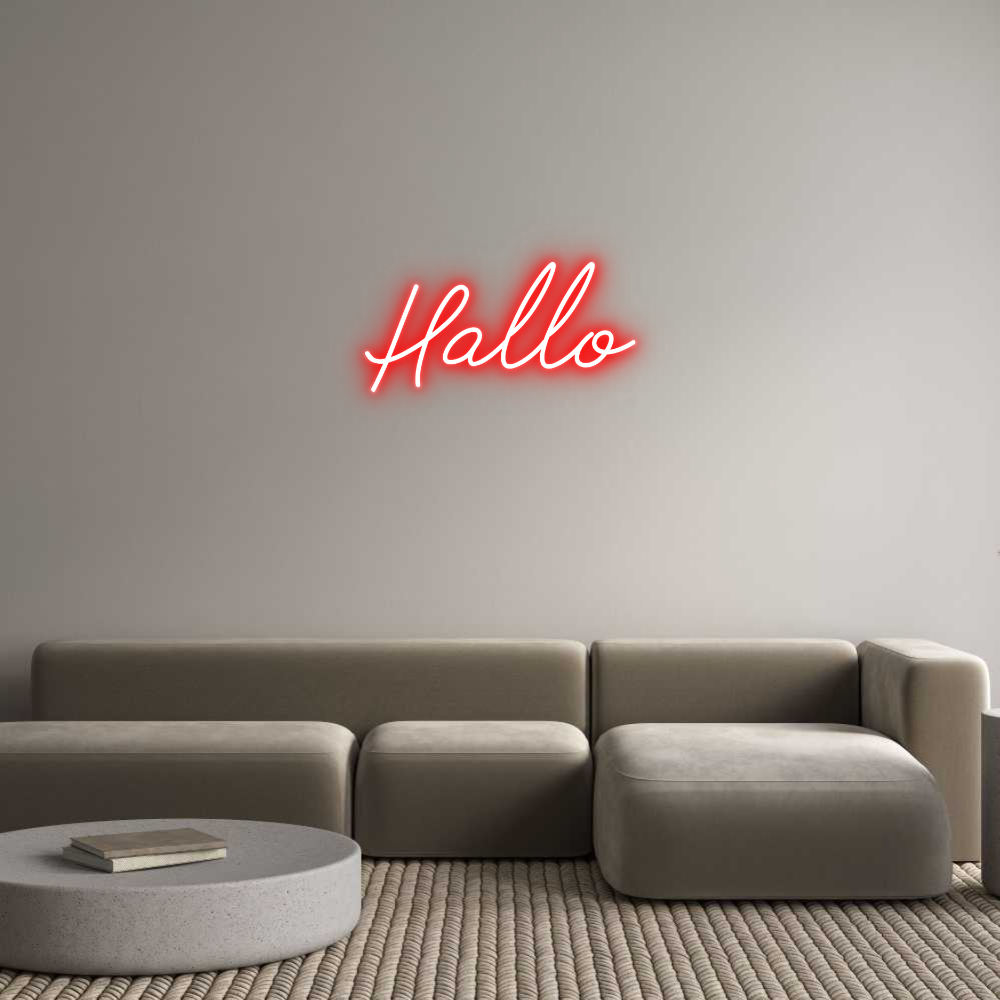 Individuelles Neon: Hallo