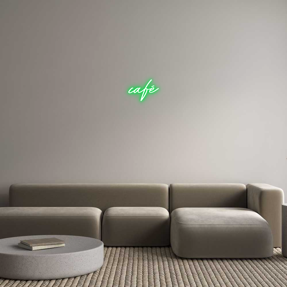 Individuelles Neon: café