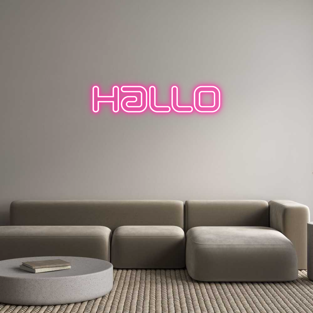 Individuelles Neon: Hallo