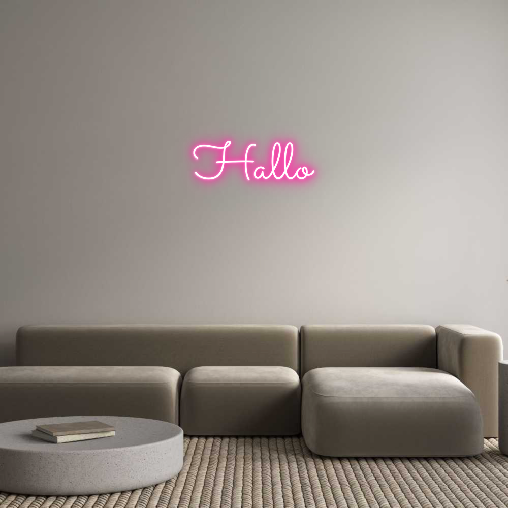 Individuelles Neon: Hallo