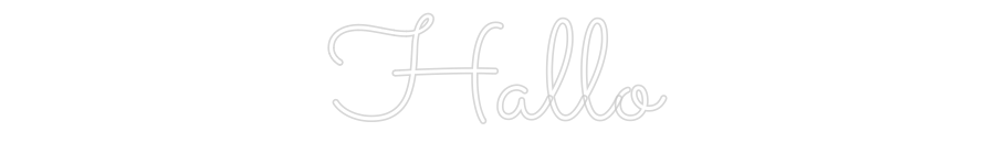 Individuelles Neon: Hallo