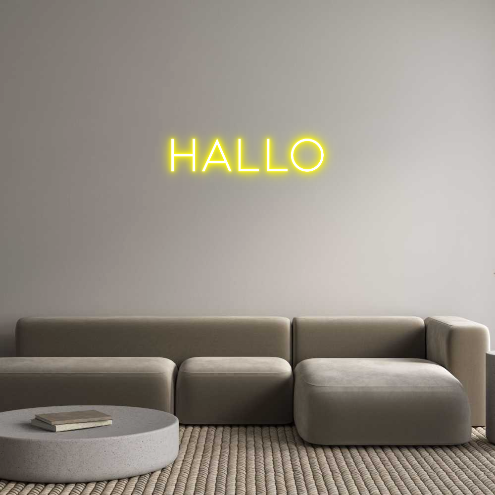 Individuelles Neon: Hallo