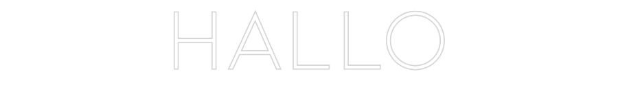 Individuelles Neon: Hallo