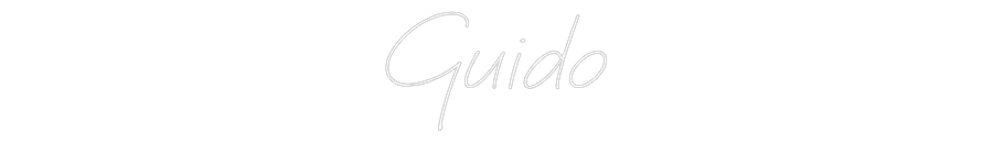 Individuelles Neon: Guido